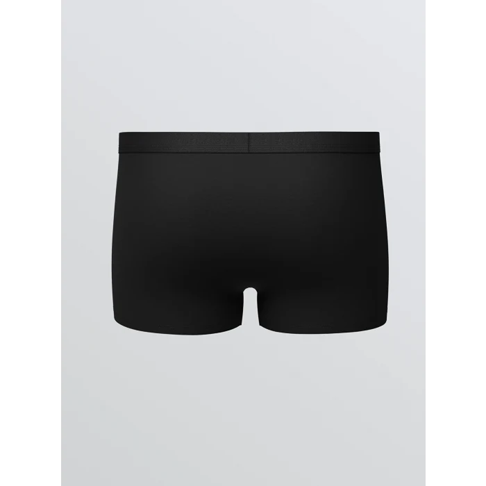 LC WAIKIKI Siyah Büyük Beden Standart Kalıp Pamuklu Esnek Erkek Boxer 3lü