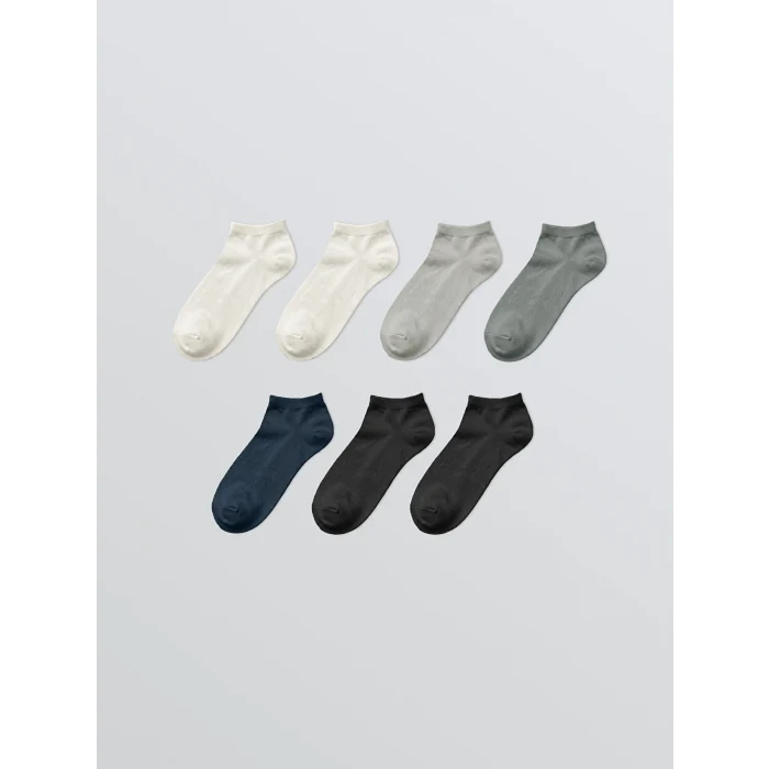 LCW ACCESSORIES Karışık Erkek Bambu Sneaker Çorap 7li