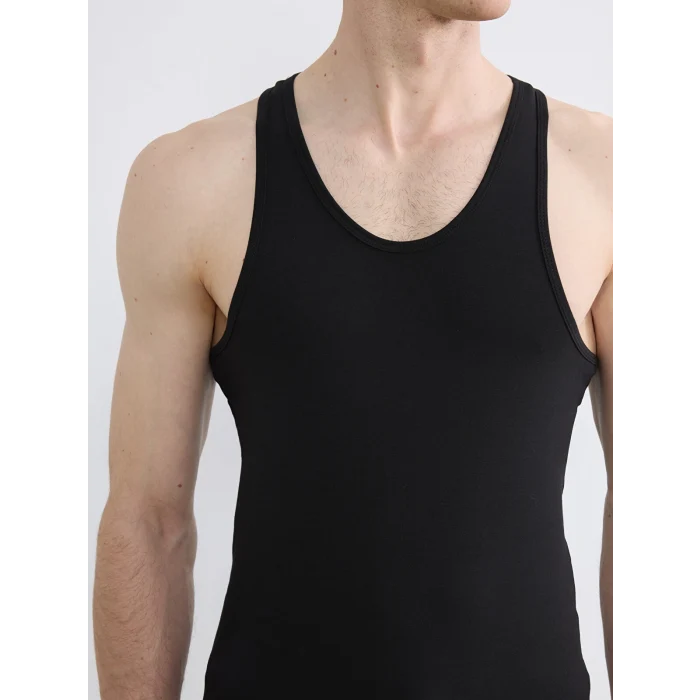 LC WAIKIKI Siyah U Yaka Penye Erkek Atlet 2li