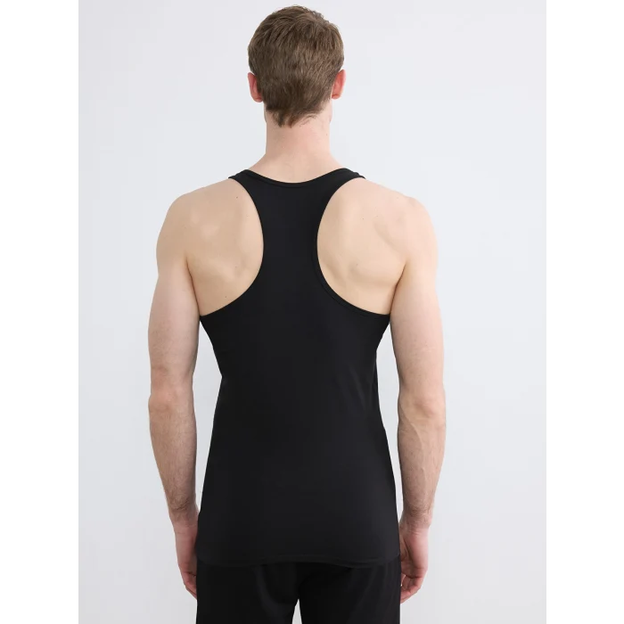LC WAIKIKI Siyah U Yaka Penye Erkek Atlet 2li