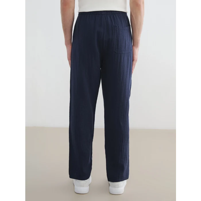 XSIDE Lacivert Loose Fit Erkek Müslin Pantolon