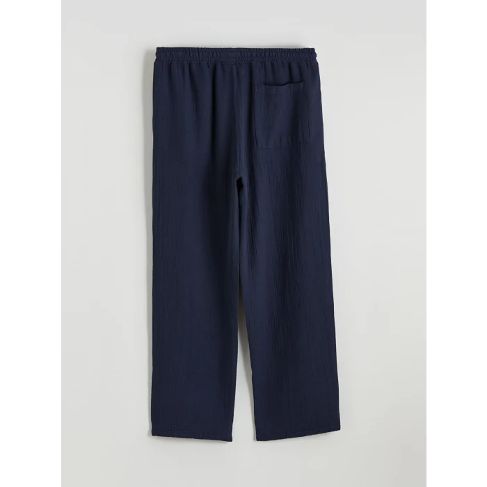 XSIDE Lacivert Loose Fit Erkek Müslin Pantolon