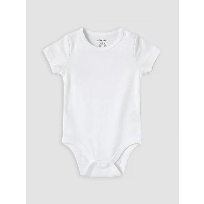 LCW baby Beyaz Erkek Bebek Çıtçıtlı Body 3lü
