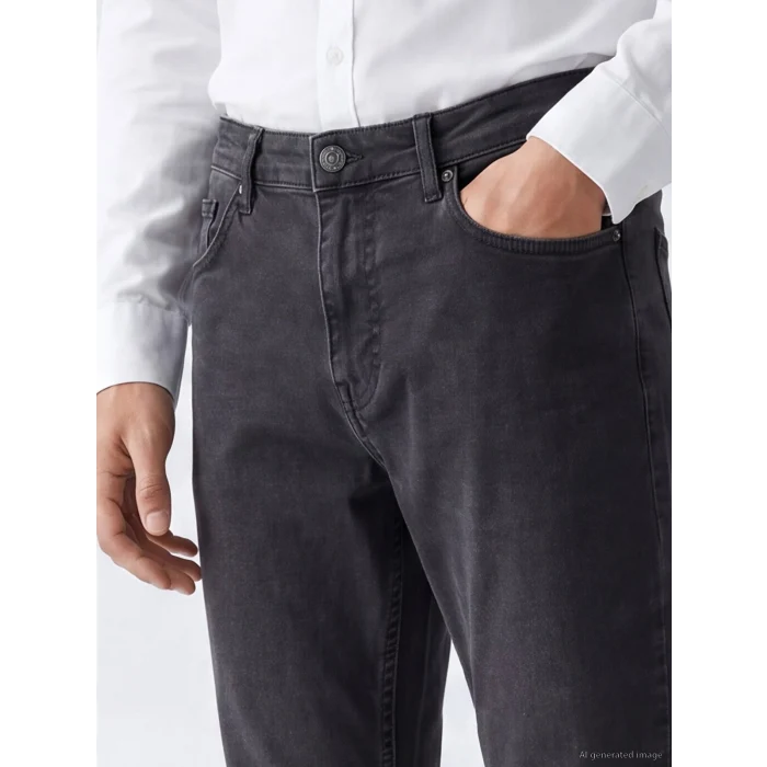 LCW Jeans Gri 779 Regular Fit Erkek Jean Pantolon