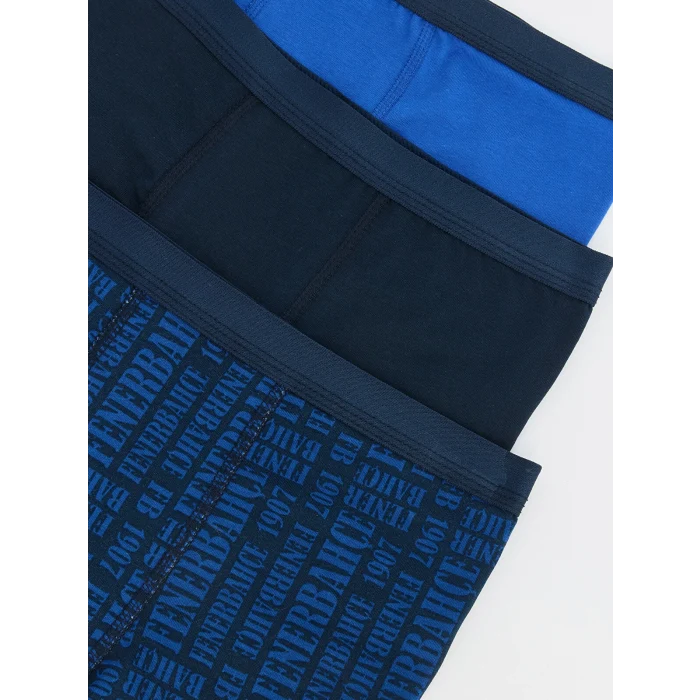 LCW Kids Lacivert Fenerbahçe Lisanslı Erkek Çocuk 3lü Boxer