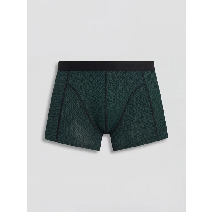 LC WAIKIKI Siyah Regular Fit Pamuklu Esnek Erkek 3lü Boxer