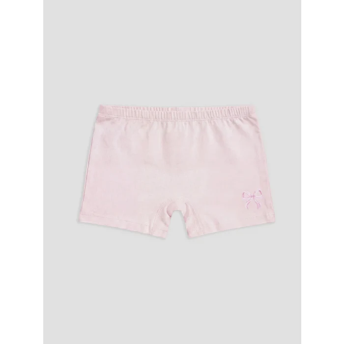 LCW Kids Ekru Baskılı Kız Çocuk Boxer 3lü