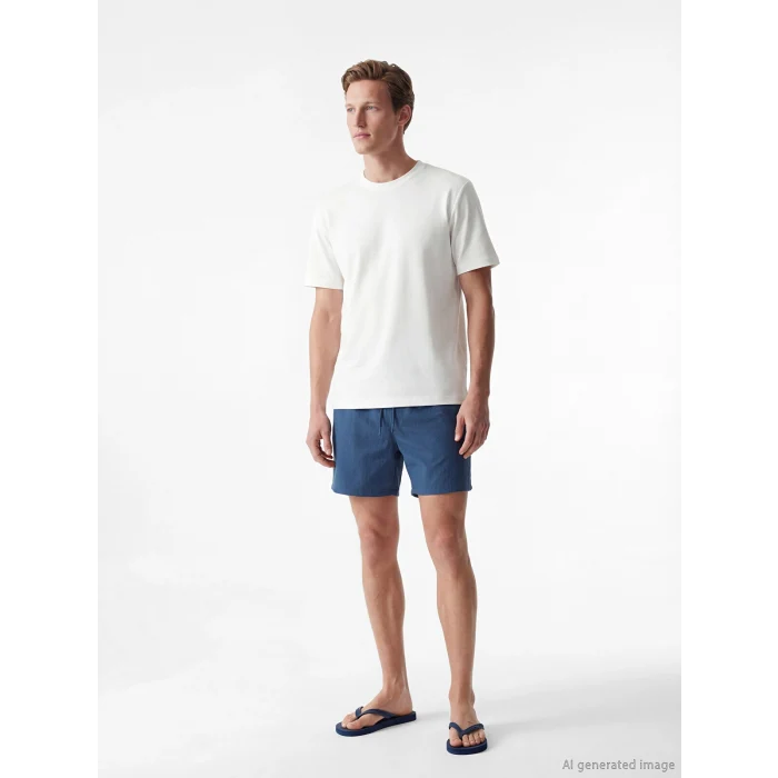LCW SWIMWEAR İndigo Kısa Boy Erkek Deniz Şortu