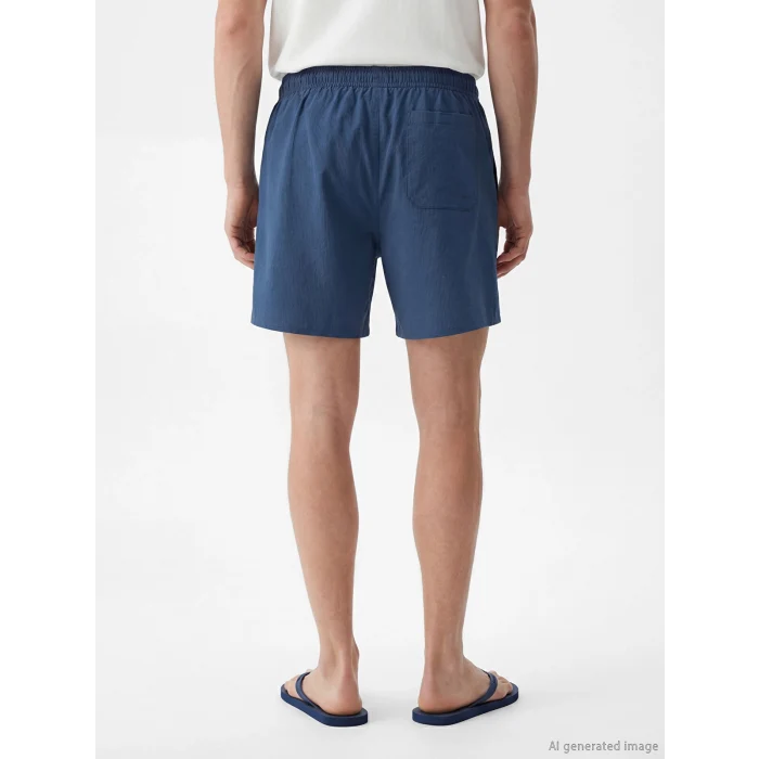 LCW SWIMWEAR İndigo Kısa Boy Erkek Deniz Şortu