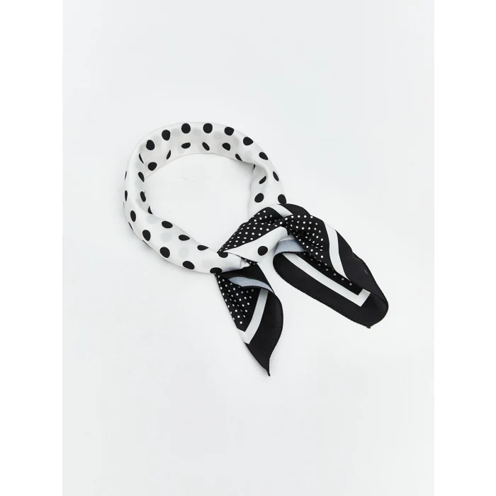 LCW ACCESSORIES Siyah Desenli Kadın Fular