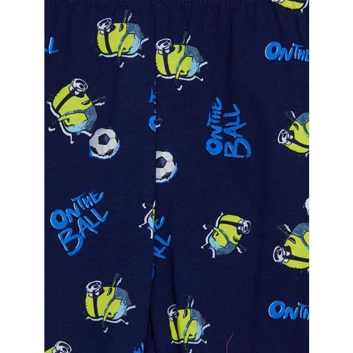 LCW Kids Sarı Minions Baskılı Erkek Çocuk Şortlu Pijama Takımı