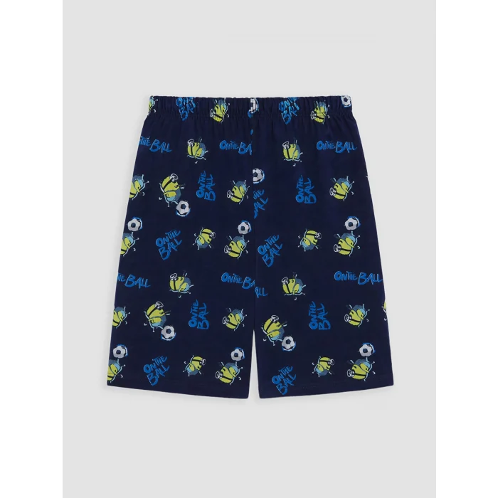 LCW Kids Sarı Minions Baskılı Erkek Çocuk Şortlu Pijama Takımı