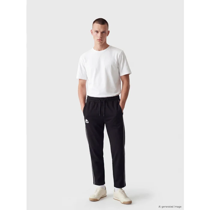 Kappa LC WAIKIKI Siyah Regular Fit Erkek Eşofman Altı