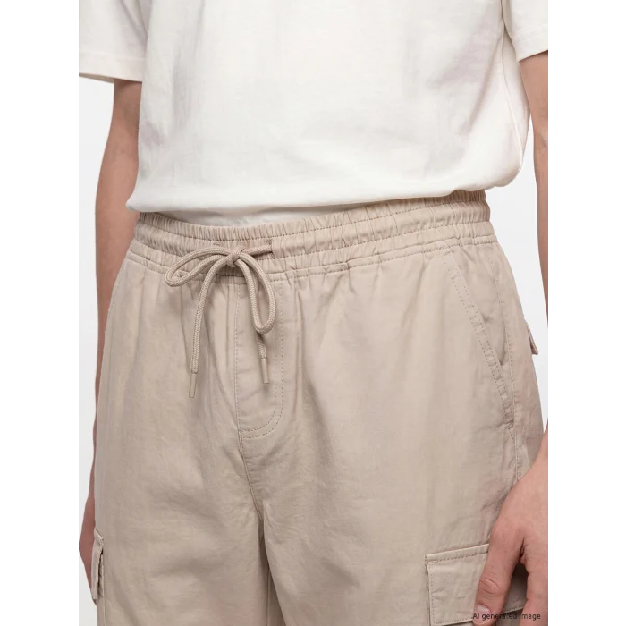 XSIDE Gri Regular Fit Poplin Erkek Jogger Pantolon