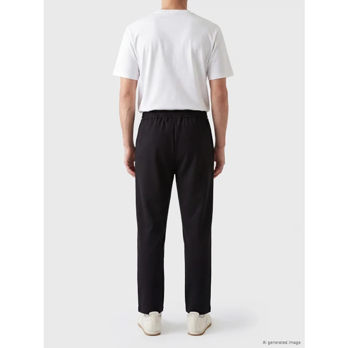 Kappa LC WAIKIKI Siyah Regular Fit Erkek Eşofman Altı