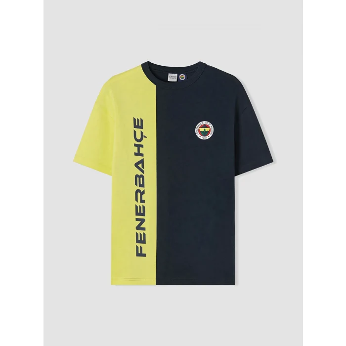 LCW Kids Lacivert Fenerbahçe Baskılı Erkek Çocuk Şortlu Takım