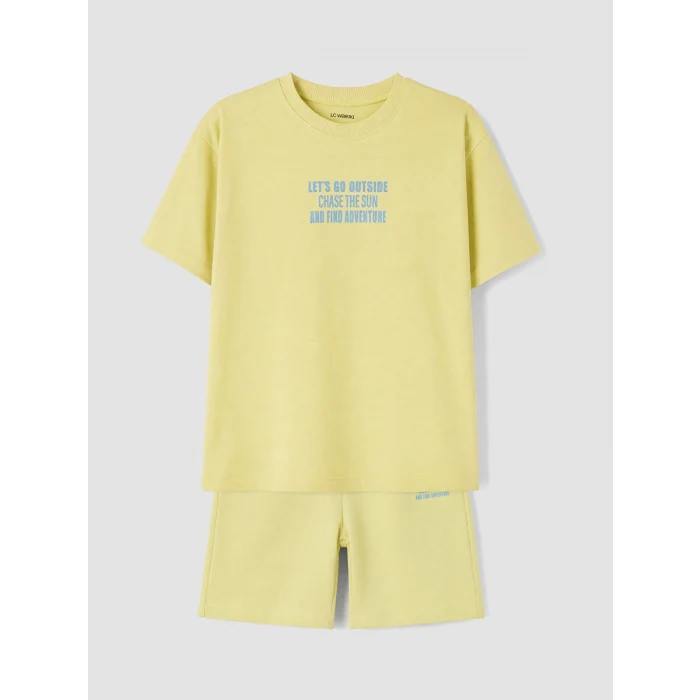 LCW Kids Yeşil Baskılı Erkek Çocuk Takım