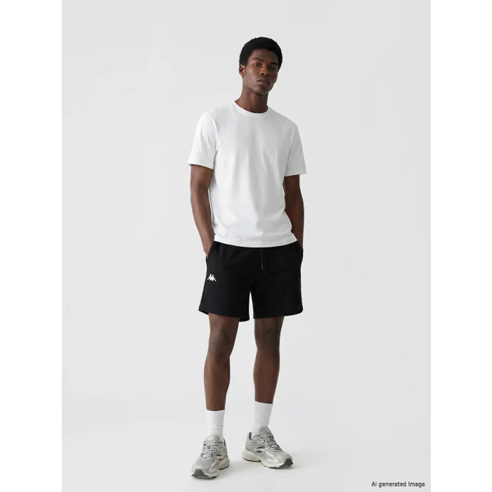 Kappa LC WAIKIKI Siyah Regular Fit Erkek Spor Şort