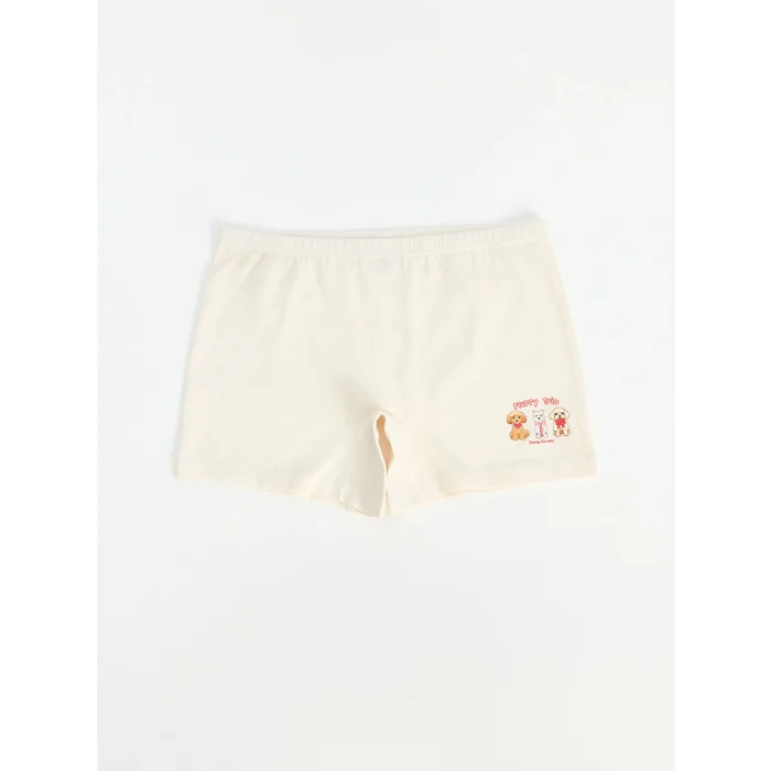 LCW Kids Ekru Kız Çocuk Boxer 3lü