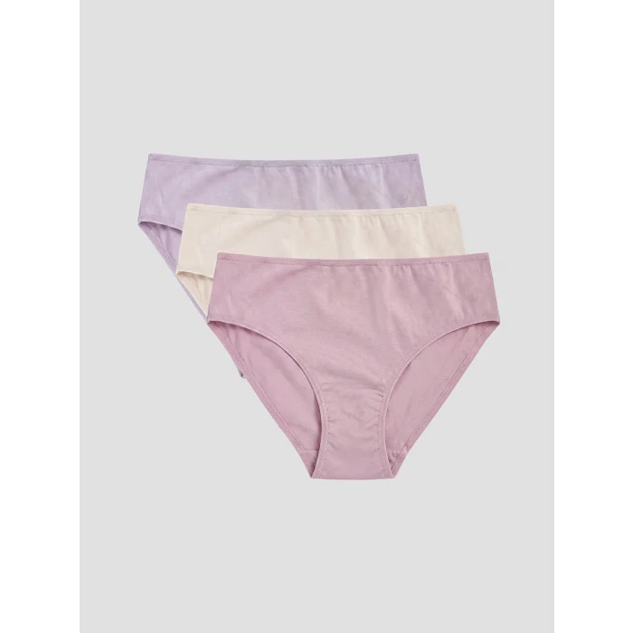 LCW DREAM Lila Düz Bikini Külot 3lü