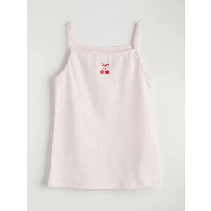 LCW Kids Pembe İp Askılı Kız Çocuk Atlet 2li