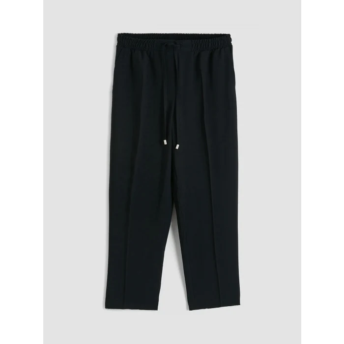 LCW Modest Siyah Beli Lastikli Havuç Kesim Kadın Pantolon