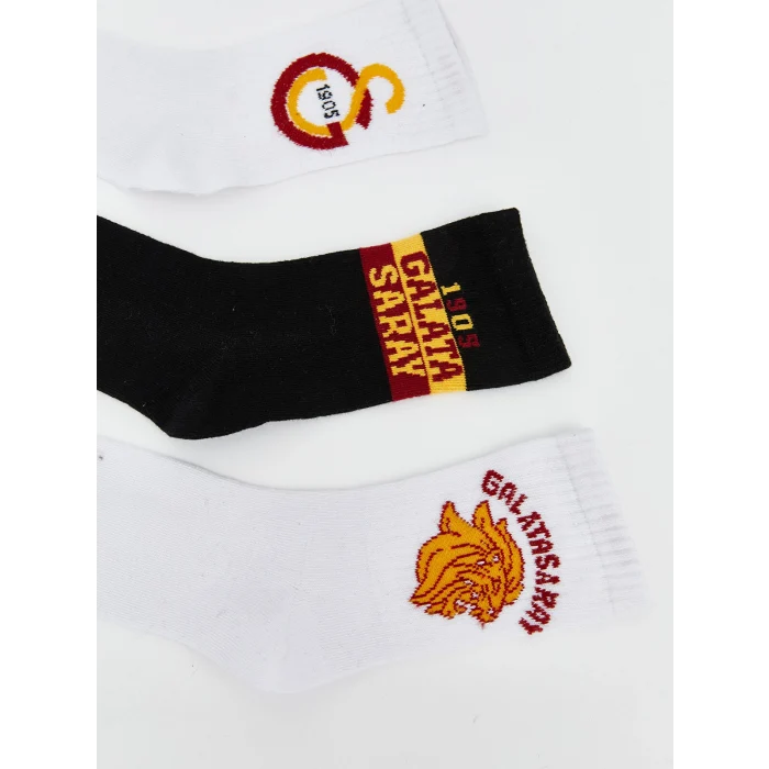 LCW Kids Karışık Galatasaray Desenli Erkek Çocuk Soket Çorap 5li