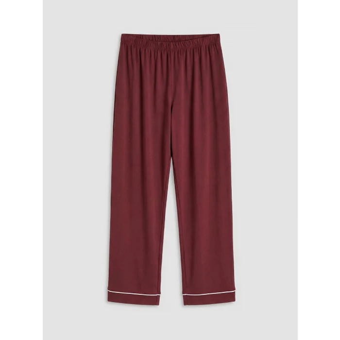 LCW DREAM Bordo Ayı Teddy Baskılı Kadın Pijama Takım