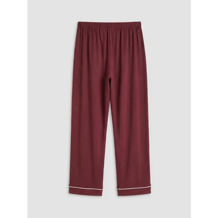 LCW DREAM Bordo Ayı Teddy Baskılı Kadın Pijama Takım