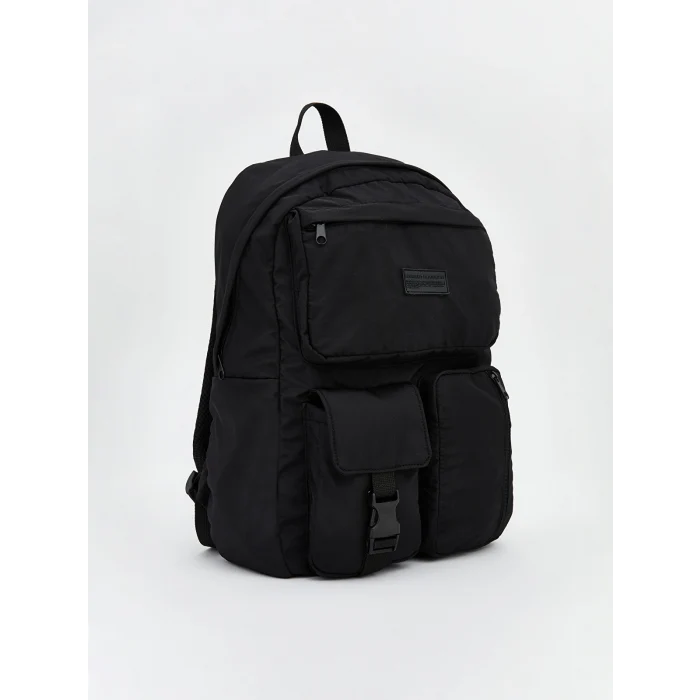 LCW ACCESSORIES Siyah Çok Bölmeli Erkek Sırt Çantası