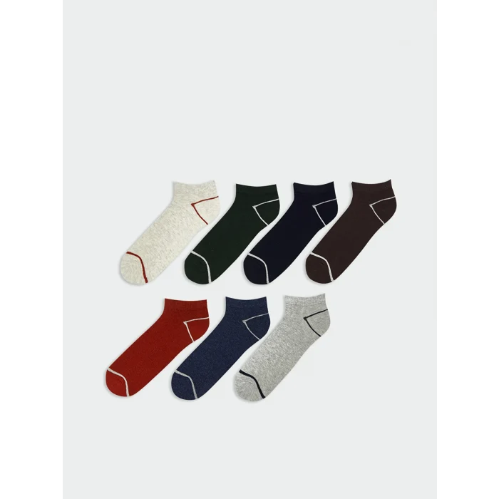 LCW ACCESSORIES Karışık Desenli Erkek Patik Çorap 7li