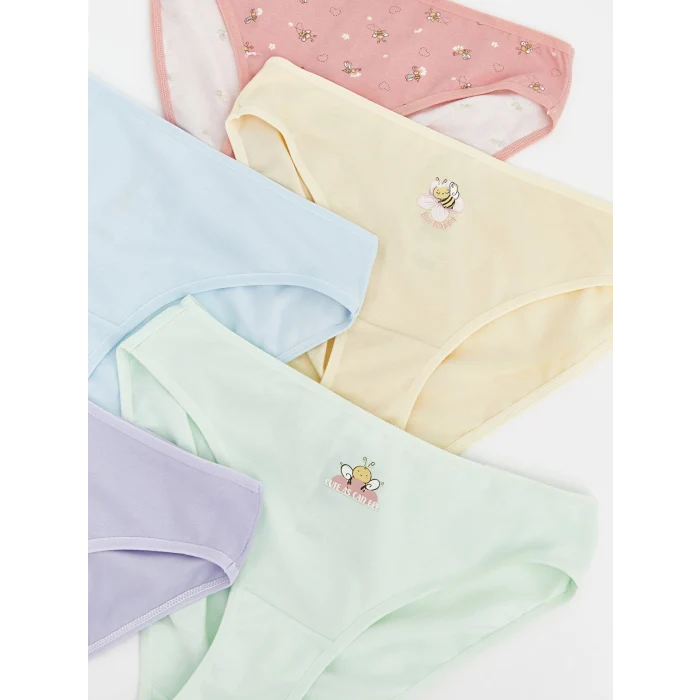 LCW Young Pembe Desenli Bikini Külot 5li
