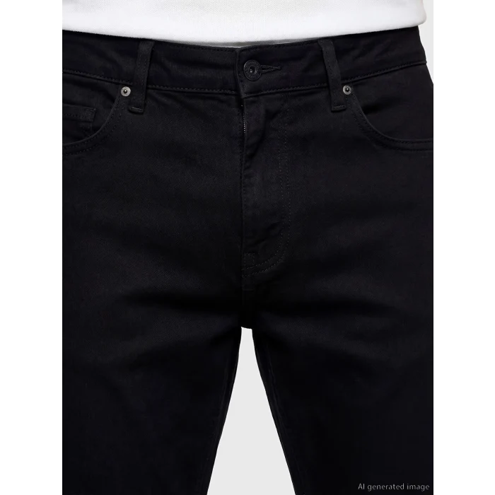 LCWAIKIKI Classic Siyah Regular Fit Gabardin Erkek Chino Pantolon