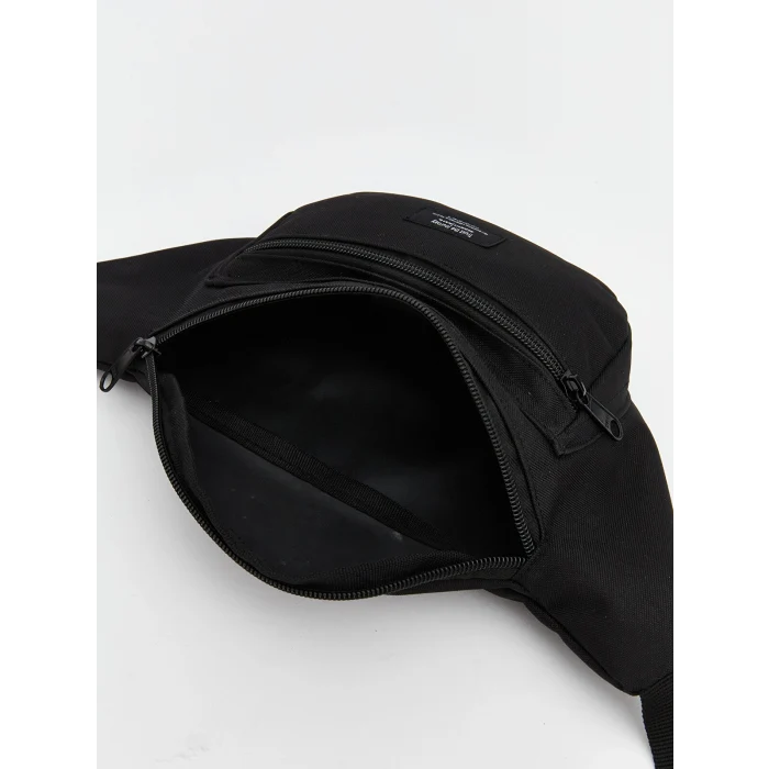 LCW ACCESSORIES Siyah Çift Fermuarlı Erkek Bel Çantası