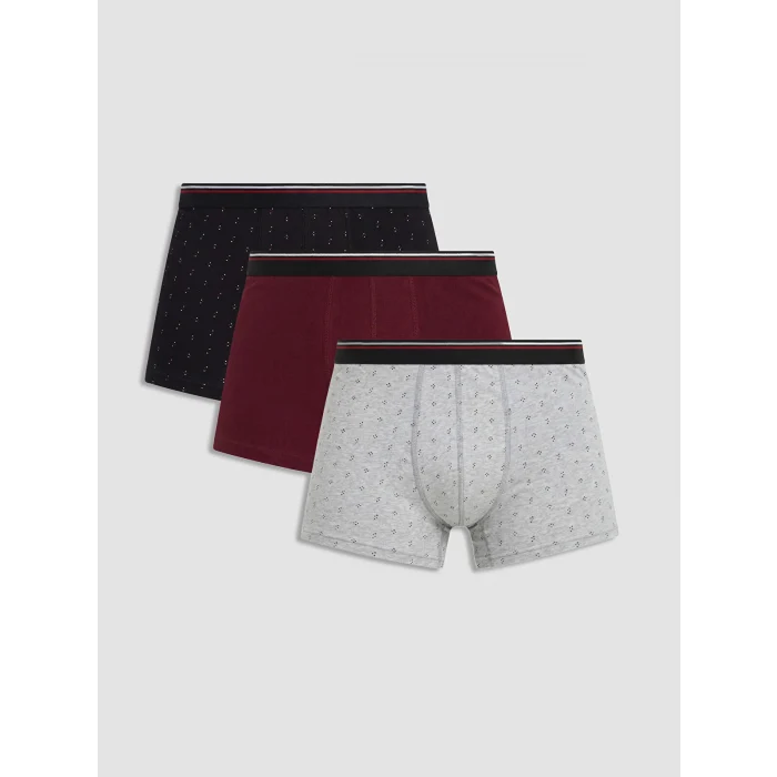 LC WAIKIKI Siyah Standart Kalıp Erkek Boxer 3lü