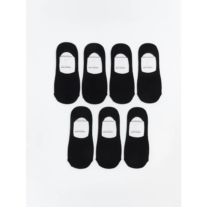 LCW ACCESSORIES Siyah Erkek Babet Çorap 7li