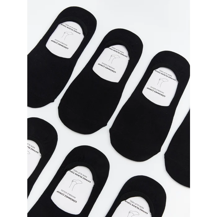 LCW ACCESSORIES Siyah Erkek Babet Çorap 7li