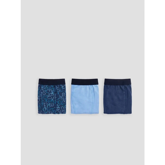 LCW Kids Mavi Erkek Çocuk 3lü Boxer
