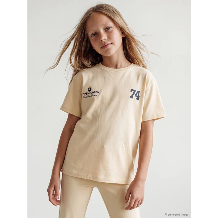 LCW Kids Bej Kız Çocuk Soft Touch Takım