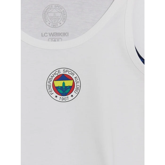 LCW Kids Lacivert Fenerbahçe Baskılı Erkek Çocuk Atlet 2li