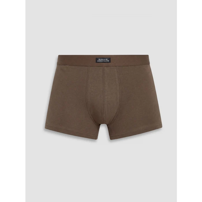 LC WAIKIKI Kahverengi Pamuklu Esnek Erkek Boxer 3lü