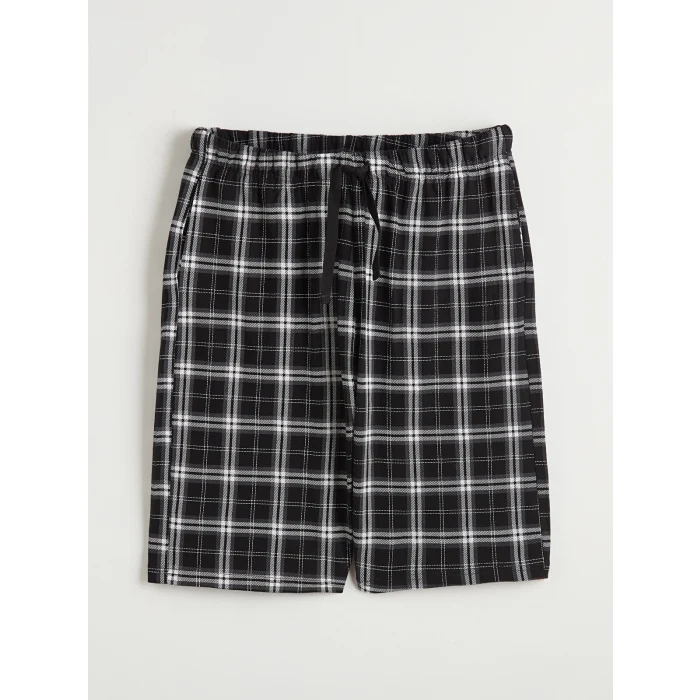 LC WAIKIKI Siyah Standart Kalıp Erkek Şortlu Pijama Takımı