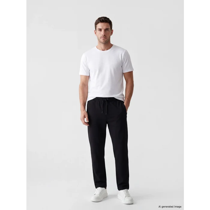 LCWAIKIKI Classic Siyah Regular Fit Erkek Eşofman Altı