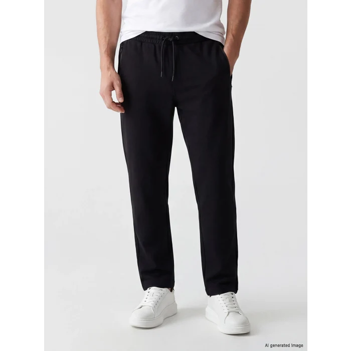 LCWAIKIKI Classic Siyah Regular Fit Erkek Eşofman Altı