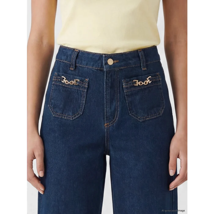 LCW Jeans İndigo Wideleg Kadın Jean Pantolon