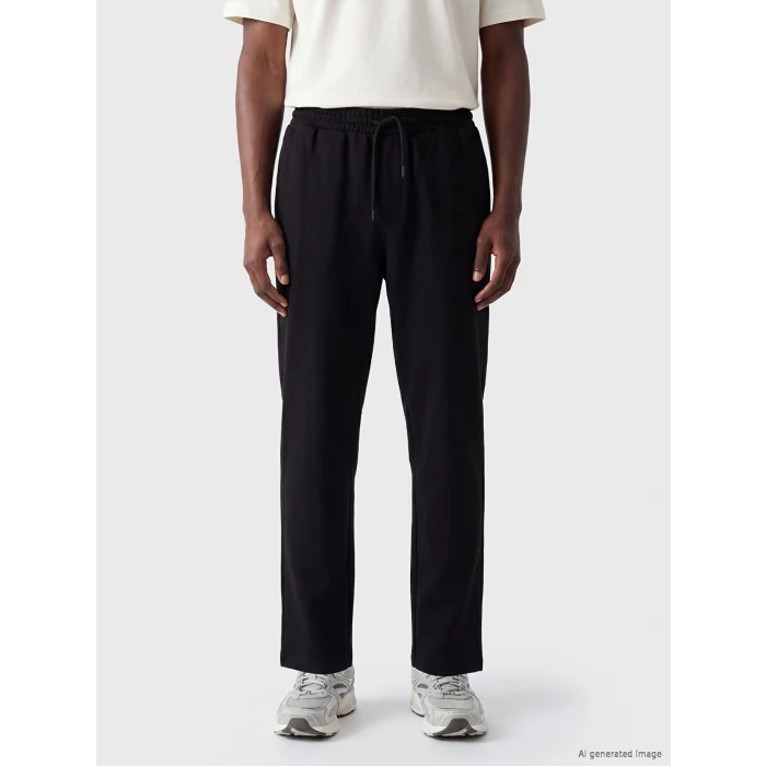 XSIDE Siyah Regular Fit Erkek Eşofman Altı