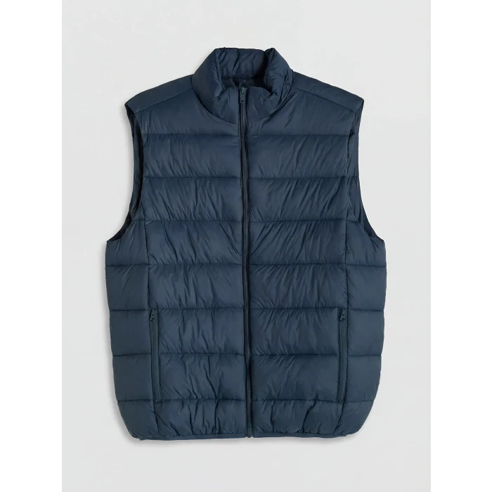 XSIDE Lacivert Slim Fit Dik Yaka Erkek Şişme Yelek