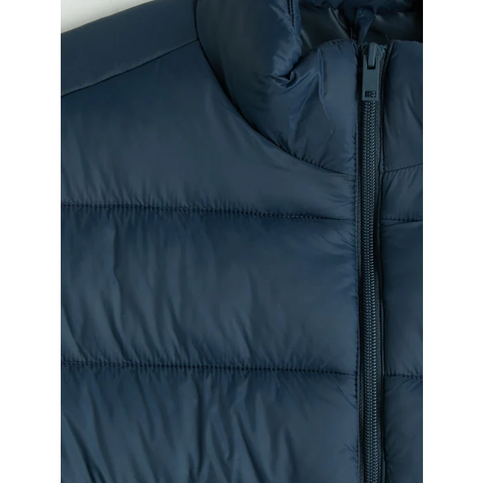 XSIDE Lacivert Slim Fit Dik Yaka Erkek Şişme Yelek
