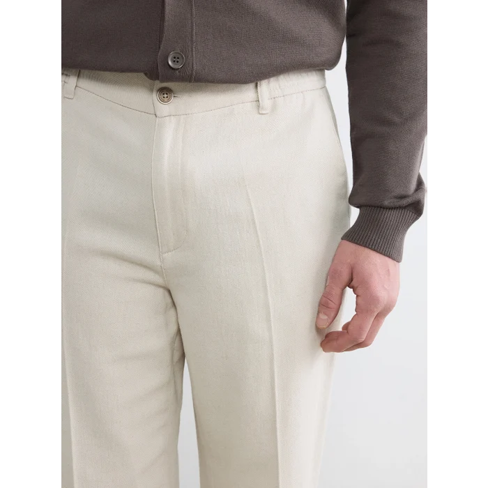 LCWAIKIKI Classic Bej Standart Kalıp Erkek Chino Pantolon