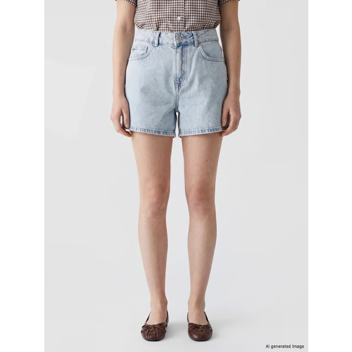 XSIDE Mavi Regular Fit Kadın Jean Şort